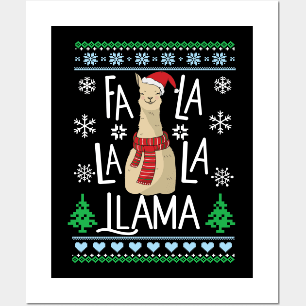 Fa La La La Llama Wall Art by Eugenex